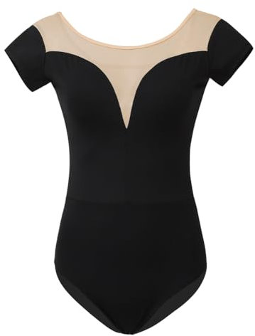 ROYAL SMEELA Body donna danza classica body ballerina danza classica adulto body danza manica corta donna body ballo donna body da balletto body di danza classica per le donne body di ginnastica