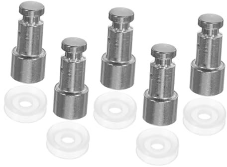 LABRIMP 5-Pack Pressure Cooker Float Valve Replacement Set for 4l/5l/6l Electric Pressure Cookers Metal and Rubber Components Suitable for Kitchen Use