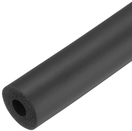 QUARKZMAN 2 x 45.7cm Rohrisolierung Schaumstoff, Durchmesser 9mm Isolierstärke 8mm Heizungsrohr Verkleidung für Fitnessgeräte, Rohre, Handhaben (Schwarz)