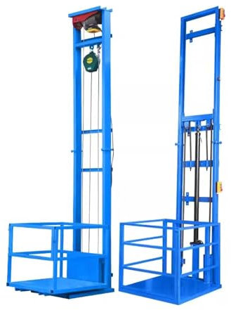 Hydraulischer Lastenaufzug für Haushalt und Lager - Einfach zu bedienender Plattformkran mit Motorheber für Fabrik- und Industrieeinsatz - Haltbar und effizient
