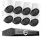 SANNCE 8CH POE CCTV Security Camera System, 6MP Network Video Recorder PoE 8 Channel NVR with 8x 3MP Outdoor Home Security IP Cameras, Record with Audio, NO HDD