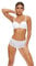 Ann Summers Sexy Lace Padded Balcony Bra Curve-Enhancing Womens Underwear with Push-Up Cups, Underwire Support & Removable Pads White
