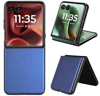 COQUE Étui pour Motorola Razr 60 Ultra, de Protection De Couverture Arrière Pliante Motorola Razr 60 Ultra-Bleu