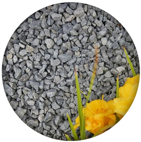 Feniks Basalt Anthrazit 240 kg (8-16 mm) | Basaltsplitt | Basaltbruch farbecht | Naturstein ideal für den Garten