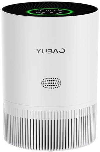 Luftreiniger Allergiker für Wohnung Raucherzimmer, CADR 305m³/h, 4-in-1 HEPA Filter,24dB Schlafmodus, HEPA Luftfilter gegen Schimmel Staub Pollen Tierhaare (weiß)