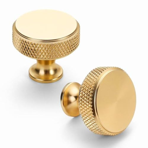 KTGUK 2 Pieces Gold Drawer Knobs,Gold Door knobs,Golds Knobs,Wardrobe Knob,Cabinet Knob,Golds Handles for Drawers,for Wardrobes,Kitchen,Furniture
