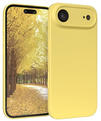 EAZY CASE - Silikonhülle für iPhone Air Hülle Silikon Case Gelb weich stoßfeste Handyhülle Schutzhülle mit Kameraschutz Dünn Premium Schutz Cover TPU Phone Bumper in Pastell Hellgelb Matt