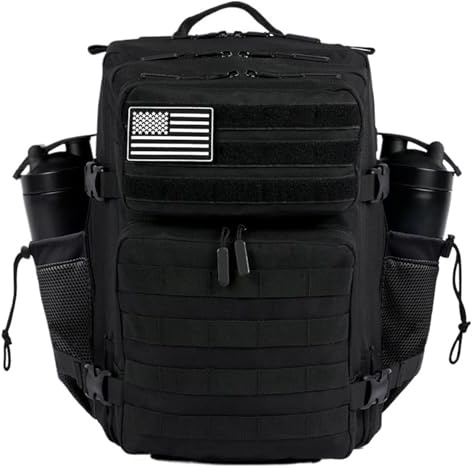 WDSBZNB Rucksack 35L Rucksack Männer und Frauen Outdoor-Reisen Camping Wandertasche Sport Wochenende Athlet Fitness Doppel-Getränkehalter