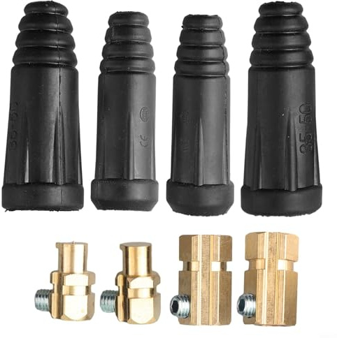 Welding Cable Connector, 2 Sets Type Quick Pair 200-300Amp #4-#1 35-50 SQ MM for MIG TIG Welder Joint Tools