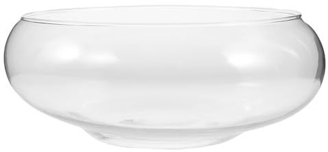 Milisten Glas Hydrokultur Topf für Sukkulenten und Wasserpflanzen Transparentes Aquarium Pflanzgefäß Vielseitige Hydrokulturvase für Zuhause und Büro Terrarium Zubehör