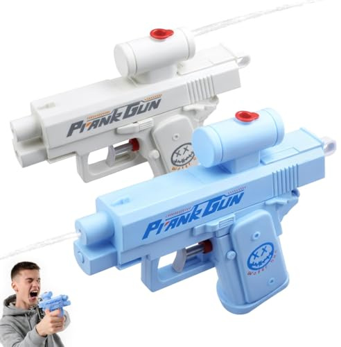 Prank Gun Water 2 Stück Streich-Wasserpistole, Reverse Wasserpistole Von Vorne Und Hinten Sprühen, Prank Reverse Water Guns Lustige Streiche Gadgets für Erwachsene Kinder Sommer Party Pool Strand