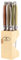 Laguiole Jean Dubost 5/16452 - Giocare Blocco di Legno per coltelli e 6 coltelli da Bistecca