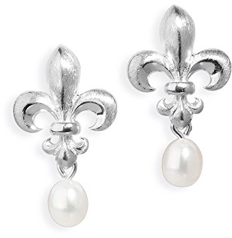 Heartbreaker Luxus Lilien Ohrstecker aus der Kollektion F´lys in Echtsilber/Ohrstecker aus Silber 925 Sterling nickelfrei/Elegante Design Ohrringe für Damen/LD FL 21 PW