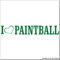 cartattoo4you AL-00872 | I Love (als Herz) Paintball | Autoaufkleber Aufkleber Farbe grün, in 23 weiteren Farben erhältlich, glänzend 20 x 3 cm Waschstrassenfest, Motiv Copyright by dh-Folien