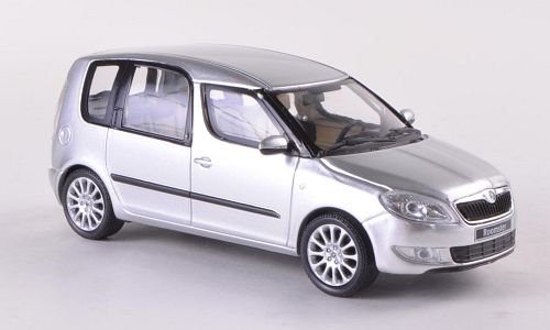 Skoda Roomster, silber, Facelift , 2010, Modellauto, Fertigmodell, Abrex 1:43