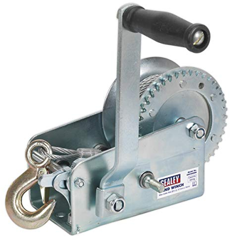 SEALEY gwc2000 m 900 kg Kapazität verzahnte Hand Seilwinde mit Kabel