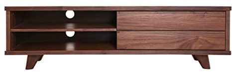 Miliboo Meuble TV Design Noyer Fifties