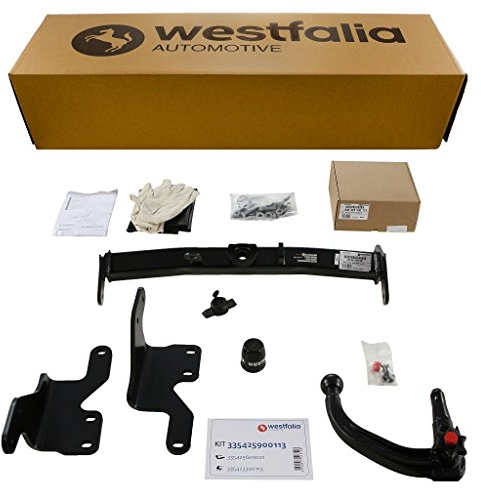 Westfalia Abnehmbare Anhängerkupplung für Toyota Auris Touring Sports (BJ 07/2013-03/2019) - im Set mit 13-pol. fzg.-spez. Westfalia Elektrosatz