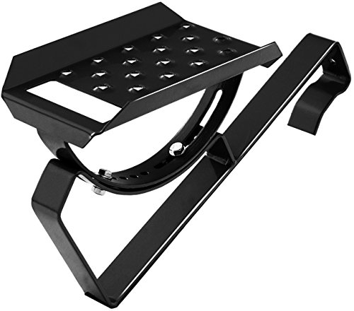 Einzeltritt Dachtritt 25cm für Dachziegel und Biberschwanzziegel zum Einhängen (RAL 9005 - Schwarz)