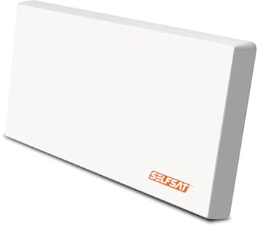 Selfsat H22D Flachantenne mit Austauschbaren Single LNB Weiß