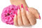 50 Terminkarten Nagelstudio Hand Blume Pink Termin-Karte