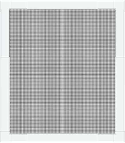 Schellenberg 70082 Insektenschutz Fenster Telescope, Aluminium-Rahmen ohne Bohren und Sägen zu Montieren, Individuelle Größe durch Herausziehen, 100 x 120 cm, Weiß