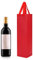 10pcs Wine Bottle Gift Bags - Single Bottle Carrier with Strong Rope Handles - Black & Red for Wine Presents, Wedding/Birthday/Christmas Parties