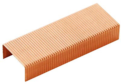 Supertool Heftklammern, 5000 Stück 24/6 Heftklammern, universal, Roségold, 12 mm Breite