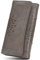 APHISON b枚rse Damen Portemonnaie Damen Veganes Leder beutel f眉r Frauen gro脽 Lang Portmonee mit RFID Schutz Geldbeutel Damen mit 6 Kartenf盲cher Women Wallet 2214 (2214-1dark-gray)