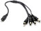 DC Power Supply Splitter 1 to 4 Plugs Y Connector 4 devices that use 5.5 x 2.1mm barrel DC, Adapter, Cable Compatible with JOOAN, PECHAM TMEZON HD ZOSI HD SANNCE BG CCTV PSU Security Cameras 12V