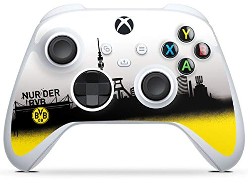 DeinDesign Skin kompatibel mit Microsoft Xbox Series S Controller Folie Sticker Borussia Dortmund Statement BVB