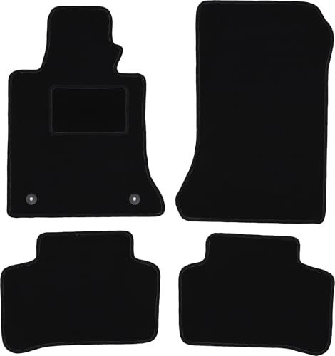 Wielganizator Automatte – Passend für Mercedes GLK X204 SUV 2008-2015 – Velours – Autozubehör - Auto Fußmatten – Fußmatte Auto – 4-teilig - schwarz