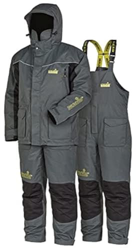 Suit Element FLT – Winter Float Assist Angelanzug – Jacke und Hose – wasserdicht isoliert und atmungsaktiv – windabweisend, GRAU, XX-Large