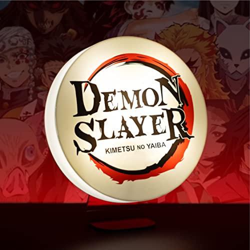 Demon Slayer Logo Licht - Offiziell lizenziertes Merchandise, freistehend oder wandmontiert Kimetsu No Yaiba Schreibtischlicht für Gaming-Raum, Geschenk für Anime-Liebhaber