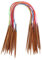 18-teiliges Bambus-Rundstricknadel-Set, Mehrfarbige Kunststoffrohr-karbonisierte Doppelringnadeln Zum Stricken, 18 Größen: 2 Mm - 10 Mm(100cm)