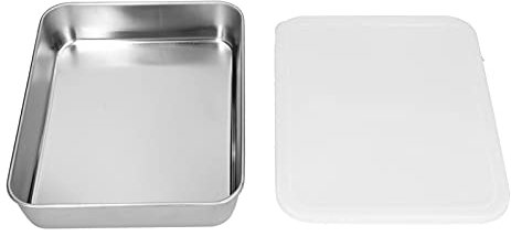 Moule à pâtisserie en acier inoxydable avec couvercle, plaque de cuisson rectangulaire, moules à gâteaux, grille-pain, poêle avec couvercles(S)