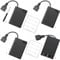 4 Pièces Supports de Piles 3x 1.5V AA avec Couvercle et Interrupteur On/Off, KUOQIY 4.5V Plastique Support de Batterie Coque avec Prise Femelle USB, avec Batterie Boîte de Rangement