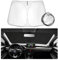 SHAOHAO Compatible con Toyota Yaris Cross SUV 2021 2022 2023 2024 Parasol Tejido Recubierto de Plata Parasol Plegable Parasol Protección UV y Calor Parasol Parabrisas Yaris Cross