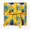 Grafisches 70s Zitrus Geschenkpapier Set mit Zitronen Dekor-Muster-Papier zum verpacken, Geschenk einpacken, scrapbooking, basteln gelb Format: 32 x 48cm, 4 Bogen