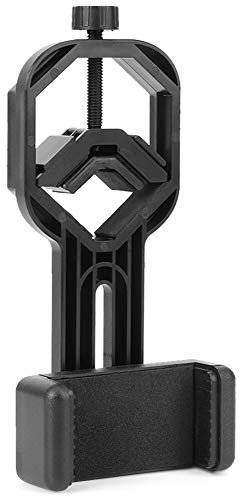 Telescope Phone Mount Adapter, Universal Smartphone Holder Travel Adapter for Telescope Binoculars Monocular and Microscope Easy-Adjust Phone Clip for Monoscope