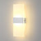 Lightsjoy Aplique de Pared Interior,12W Acrílico Lámparas de Pared LED Moderna, Hacia Arriba Hacia Abajo Iluminación de Pared para Dormitorio Pasillo Sala Escaleras 1200Lumen-Blanco Cálido