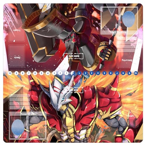 sabermaster DTCG playmat 2 Player playmat Duel Mat Gaming Competition Pad Mat Card Binder Deck 60 * 60CM 23.6x23.6in