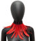 MoreChioce Gothic Federkragen Halsband, Natürlichen Feder Halsband Federboa Choker Kragen Halloween Schal Cape für Frauen und Mädchen Party Glamour Kostüm Party,Rot