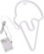 MagiDeal Eiscreme-Neon-LED-Lampe, Neon-dekoration, praktische atmosphärische Lampe, Zuhause für Büro, Urlaub, Nachttisch, Kinderzimmer
