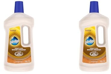 Pledge Expert Care Wood Floor Cleaner Original, No Streaks or Residue, Gently Cleans and Shines, 750ml (Pack of 2)