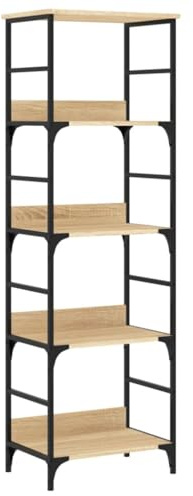 vidaXL Bücherregal Sonoma-Eiche 50x33x153 cm Holzwerkstoff