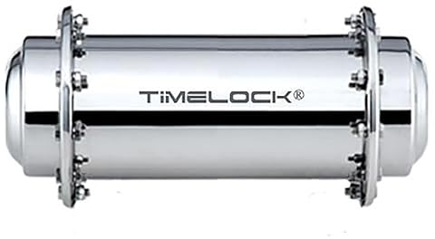 Luminexia Conteneur de Capsule temporelle à enterrer,Conteneur de Capsule étanche en Acier Inoxydable Time Lock,Conteneurs de géocache,GIF Futur de Stockage,Accessoires de Stockage
