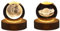 USB 3D Kristallkugel mit Holzsockel 3D Sonnensystem mit LED, Tischdeko Planet Lampe Nachtlicht, Geburtstag Kinder Geschenke, Party Deko (Saturn + Mond)