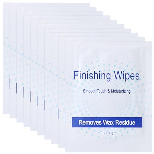 minkissy 50 Stück Wachsentfernungstücher Einzeln Verpackt Reinigungstücher Für Körper Und Gesicht Nach Haarentfernung Sanfte Wachsreste Entfernung Für Alle Hauttypen