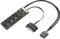 9Pin USB Header Splitter with SATA Power Cable, 4 Internal USB 2.0 Ports, Internal USB Hub Extension USB 2.0 Splitter Connector for Motherboard, Adapter for CPU, WiFi Receiver, Fans, and RGB Light